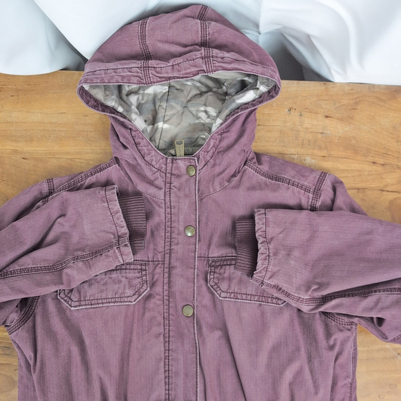 Women's Carhartt Fryeburg Lavender Insulated Hooded Coat Medium - Picture 7 of 8